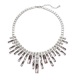 JENNIFER LOPEZ Simulated CRYSTAL Statemnt Necklace
